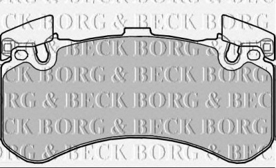 BORG & BECK bbp2356 -  Комплект тормозных колодок, дисковый тормоз
